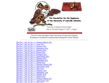 Tablet Screenshot of owl.library.louisville.edu