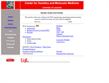 Tablet Screenshot of dna.louisville.edu