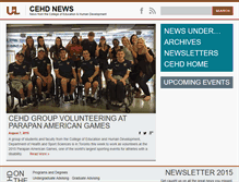 Tablet Screenshot of cehdnews.louisville.edu
