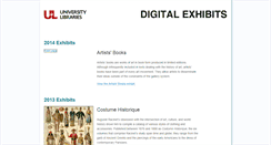 Desktop Screenshot of exhibits.library.louisville.edu